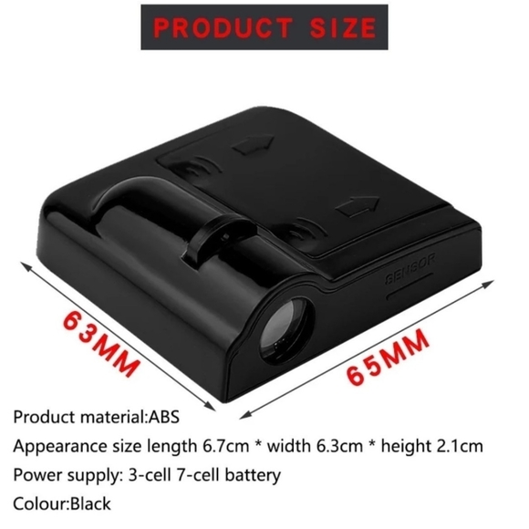 2 wireless BMW door Projector logo lights. WIRED AVAILABLE MOST CARS AVAILABILE. - Picture 9 of 9